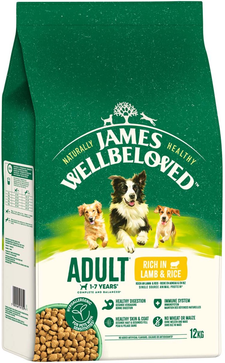 JAMES WELLBELOVED Adult Lamm & Reis 12 kg