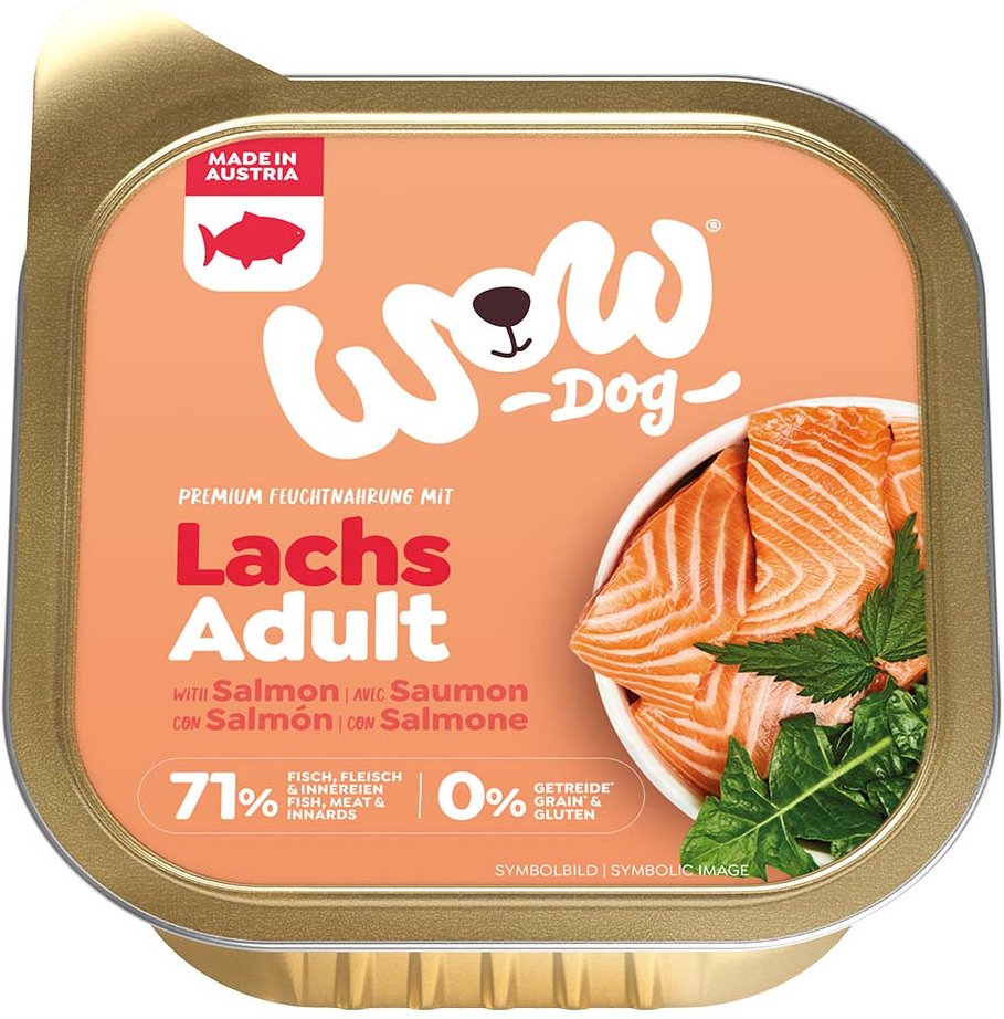 WOW Dog Lachs Adult 11x150g