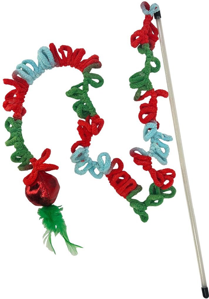 KONG Holiday Katzenspielzeug Teaser Loopz Spielangel