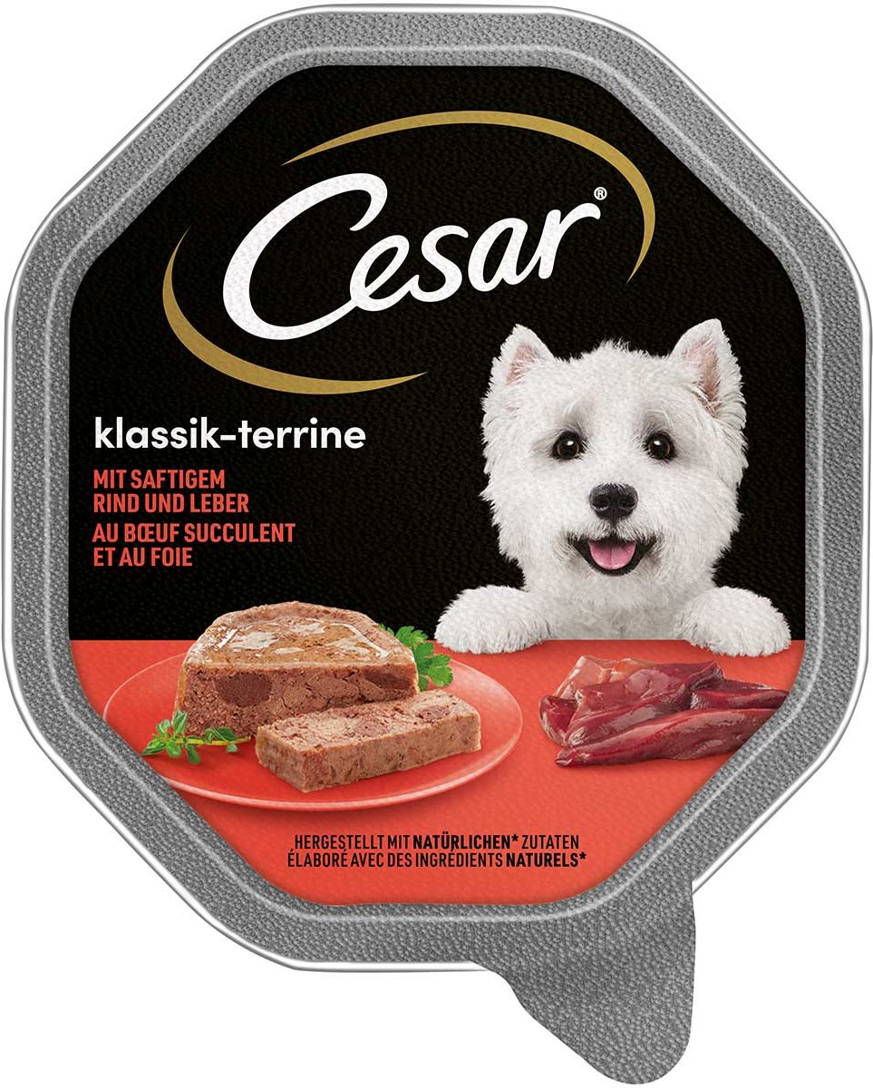 CESAR Klassiker mit Rind und Leber 14x150g