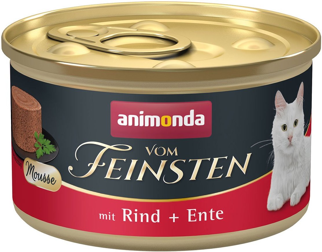 animonda vom Feinsten Mousse mit Rind + Ente 12x85g