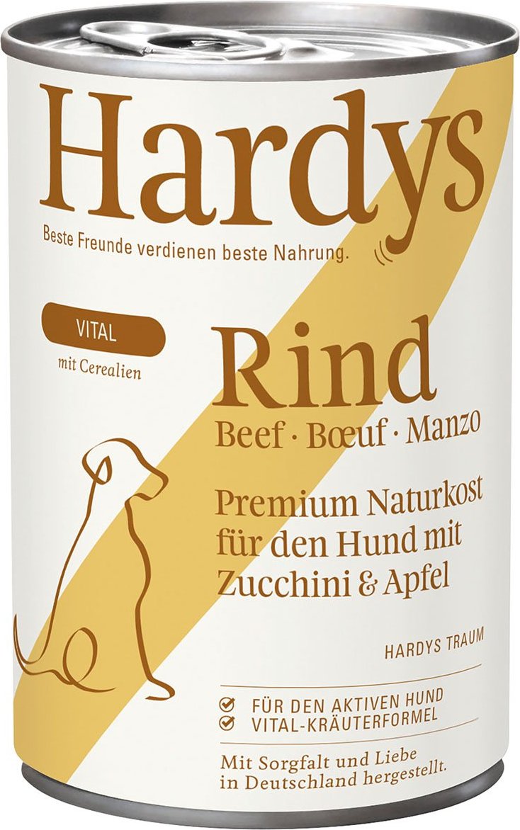 Hardys VITAL Rind mit Zucchini & Apfel 6x400g