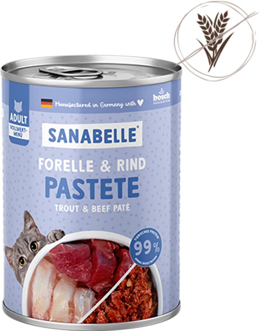 Sanabelle mit Forelle & Rind 6x400g
