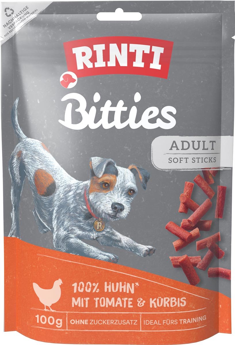 RINTI Bitties Huhn mit Tomate & Kürbis 6x100 g