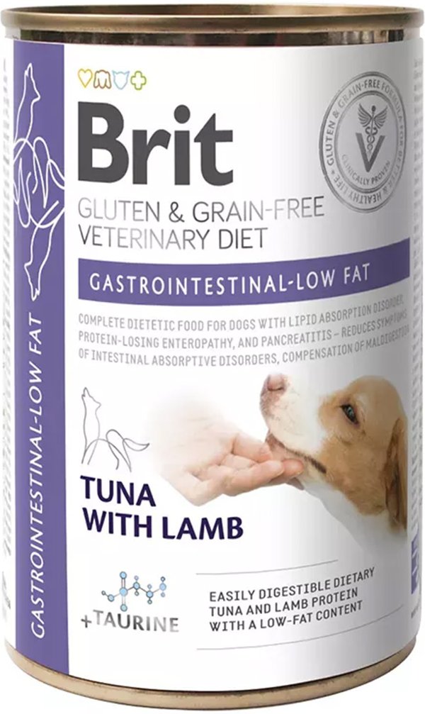 Brit Vet Diet Dog Cans Gastrointestinal Low Fat 6 x 400 g