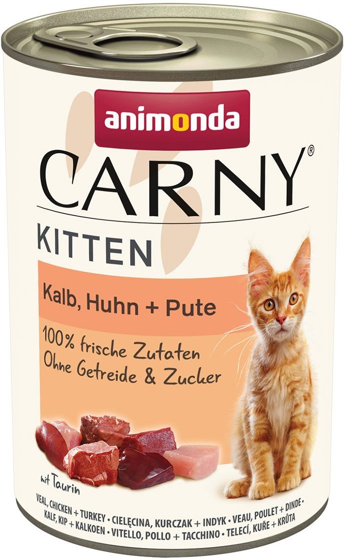 animonda Carny Kitten Kalb, Huhn + Pute 24x400g