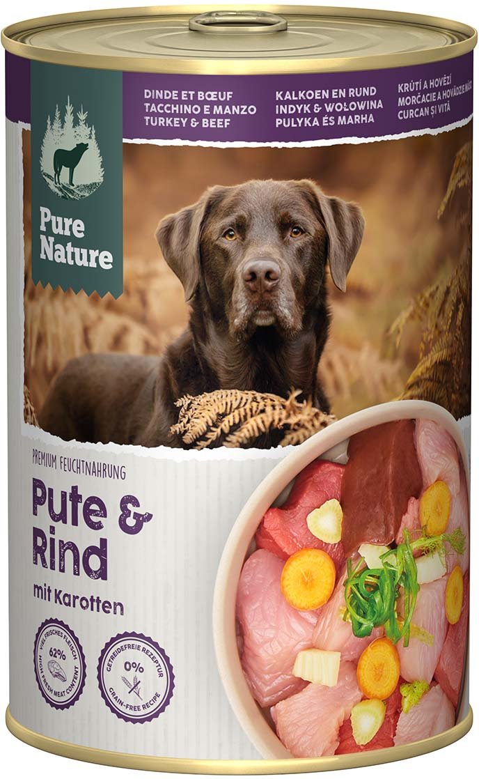 Pure Nature ADULT Pute & Rind 6x400g