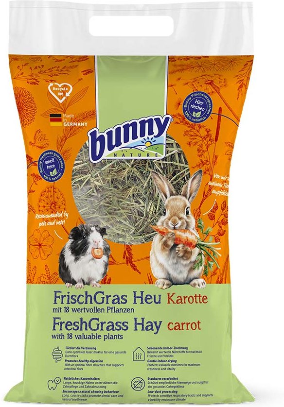 Bunny Allgäuer FrischGras Heu mit Karotte 500g