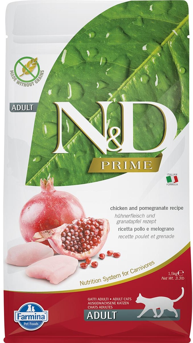 N&D Katzenfutter Huhn&Granatapfel Adult getreidefrei 1,5kg