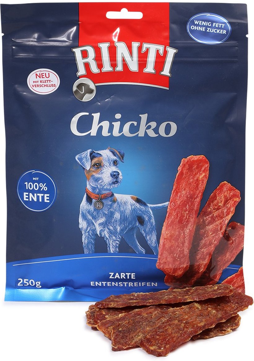 Rinti Hundesnack Extra Chicko Ente 100% Fleisch 250g