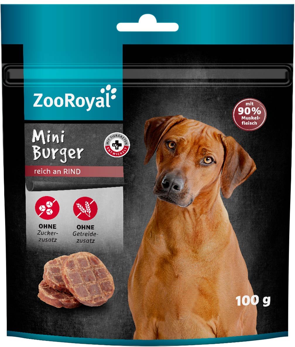 ZooRoyal Mini Burger reich an Rind 4x100g