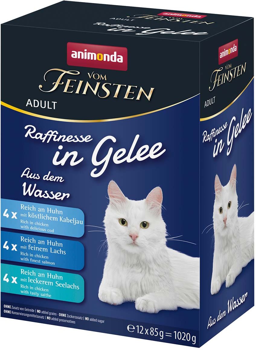 animonda vom Feinsten Adult Raffinesse in Gelee aus dem Wasser 12x85g