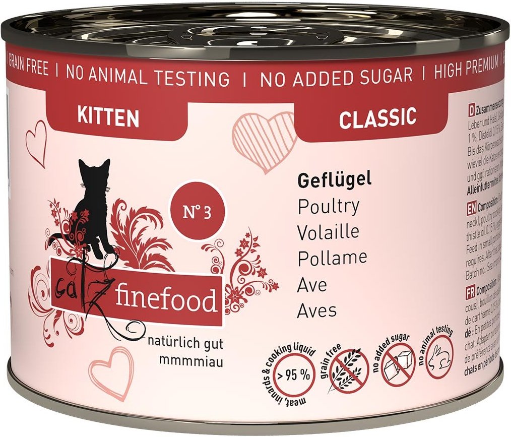 catz finefood Kitten No. 3 Geflügel 6x200g