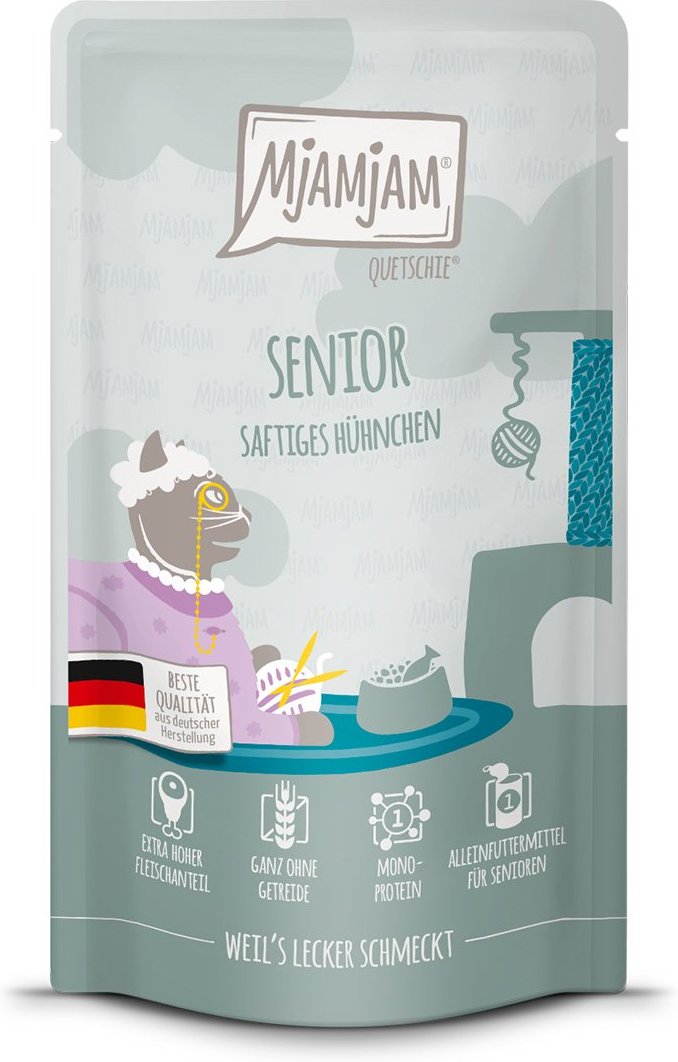 MjAMjAM Quetschie Senior saftiges Hühnchen 12x125g