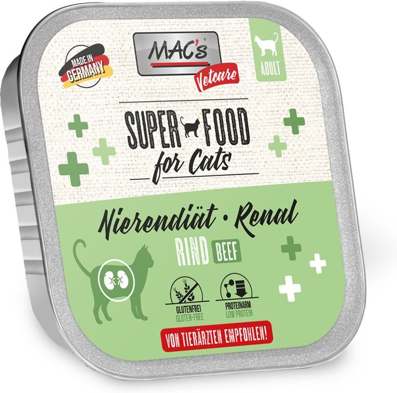 MAC's Cat Vetcare Rind Nierendiät 32x100g