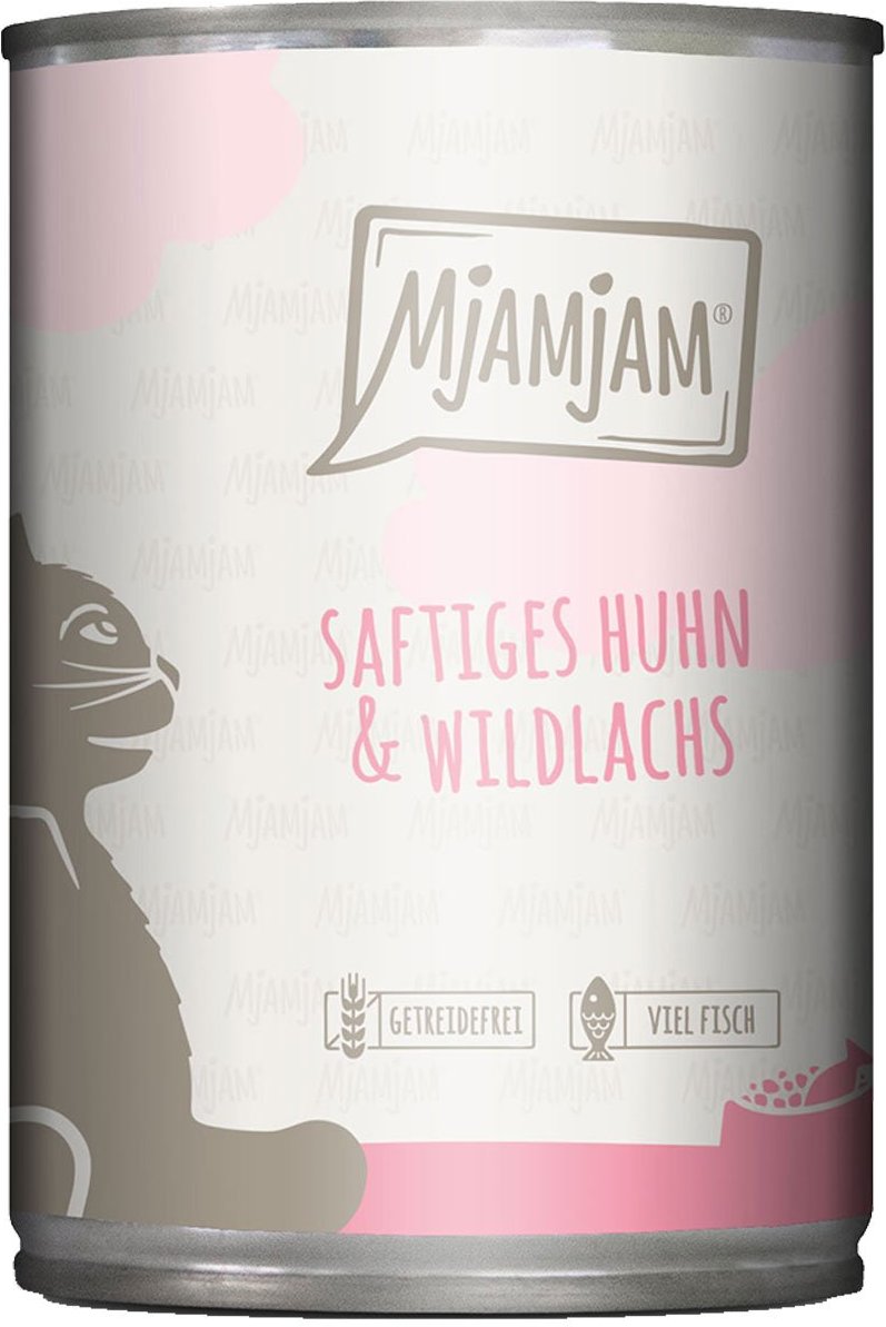 MjAMjAM saftiges Huhn und Wildlachs 6x400g