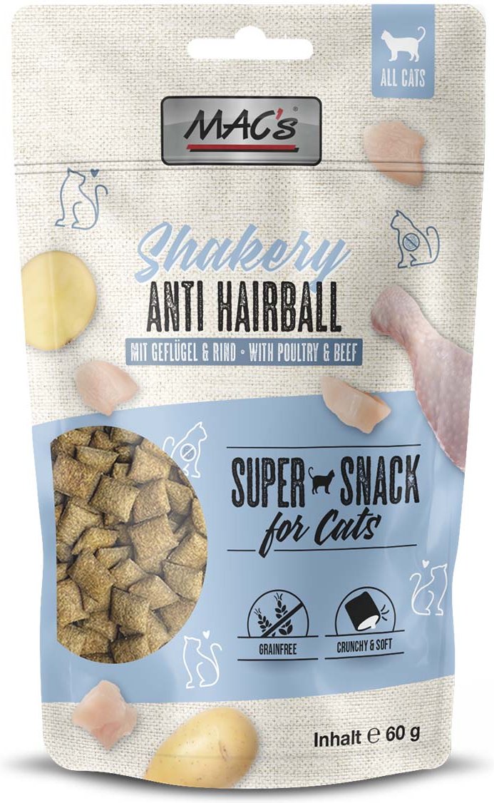 MAC's Cat Shakery Anti-Hairball Snacks 60g