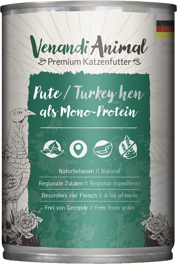 Venandi Animal Pute als Monoprotein 6x400g