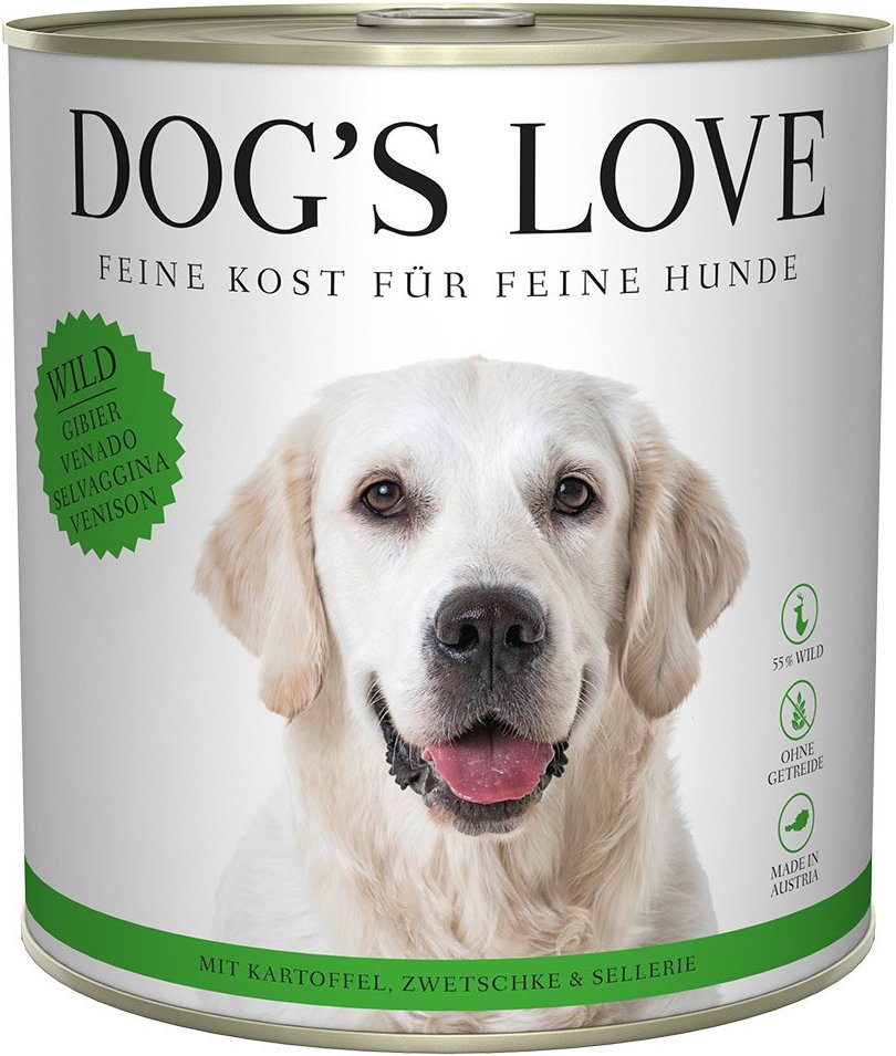 Dog's Love Classic Wild mit Kartoffel, Zwetschge und Sellerie 6x800g