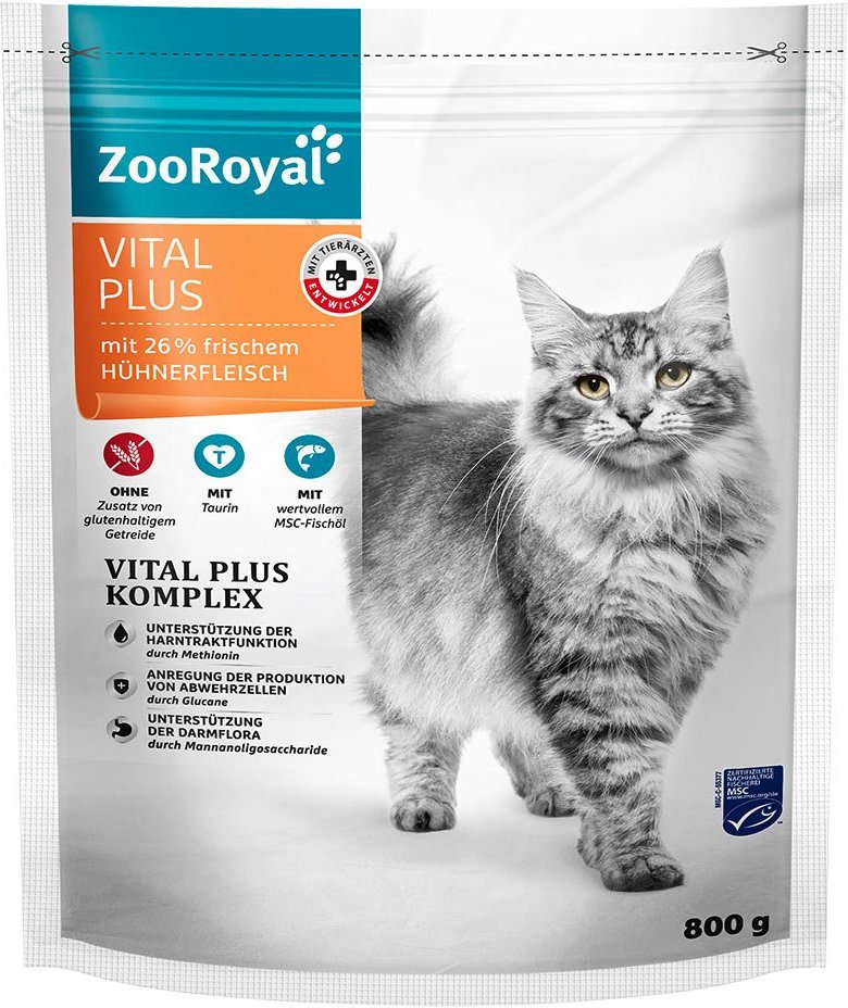 ZooRoyal Vital Plus mit frischem Hühnerfleisch 800g