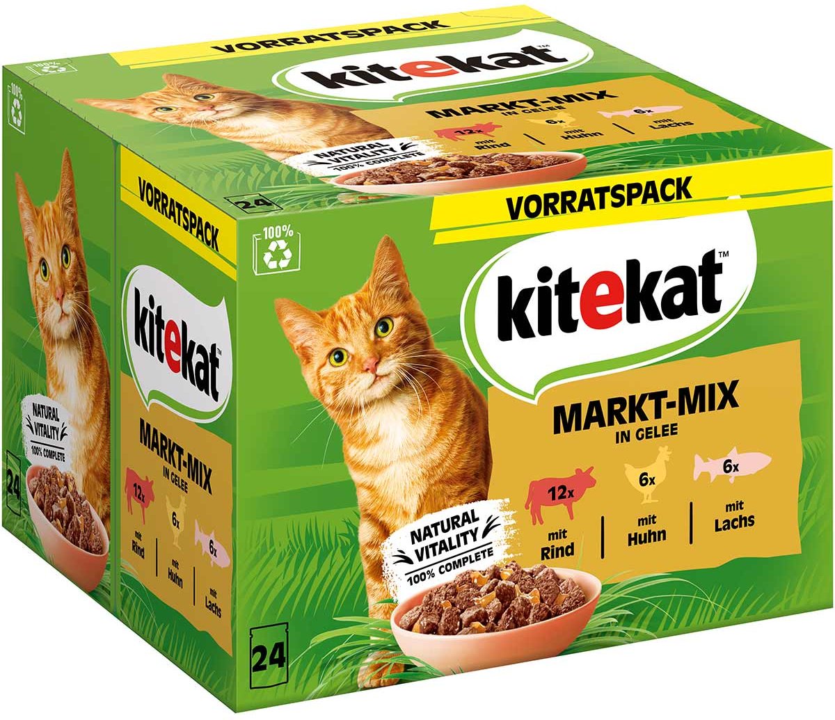 Kitekat Multipack Markt-Mix in Gelee 24x85g