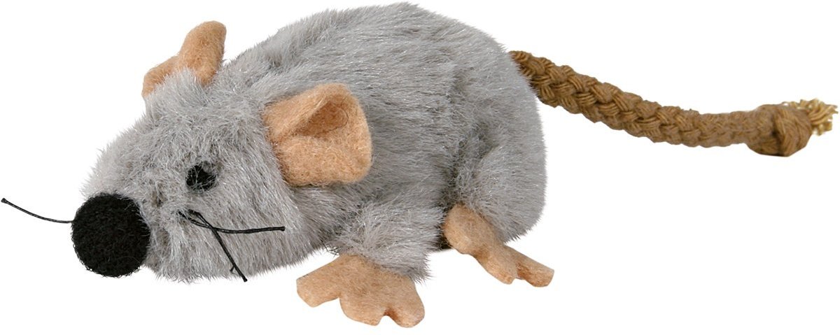 Trixie Plüschmaus mit Katzenminze 7cm