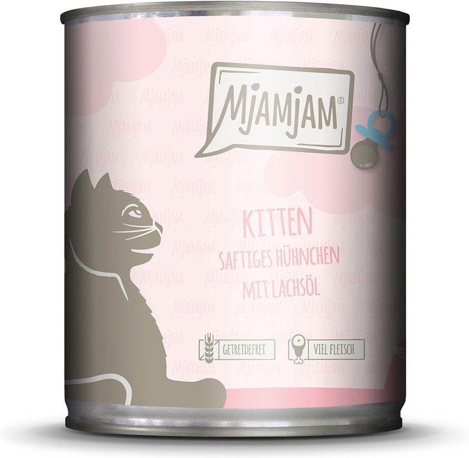 MjAMjAM - Kitten saftiges Hühnchen mit Lachsöl 6x800g