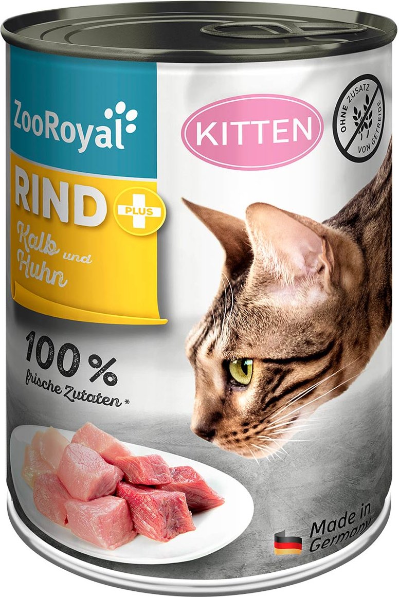 ZooRoyal Kitten Rind + Kalb & Huhn 12x400g