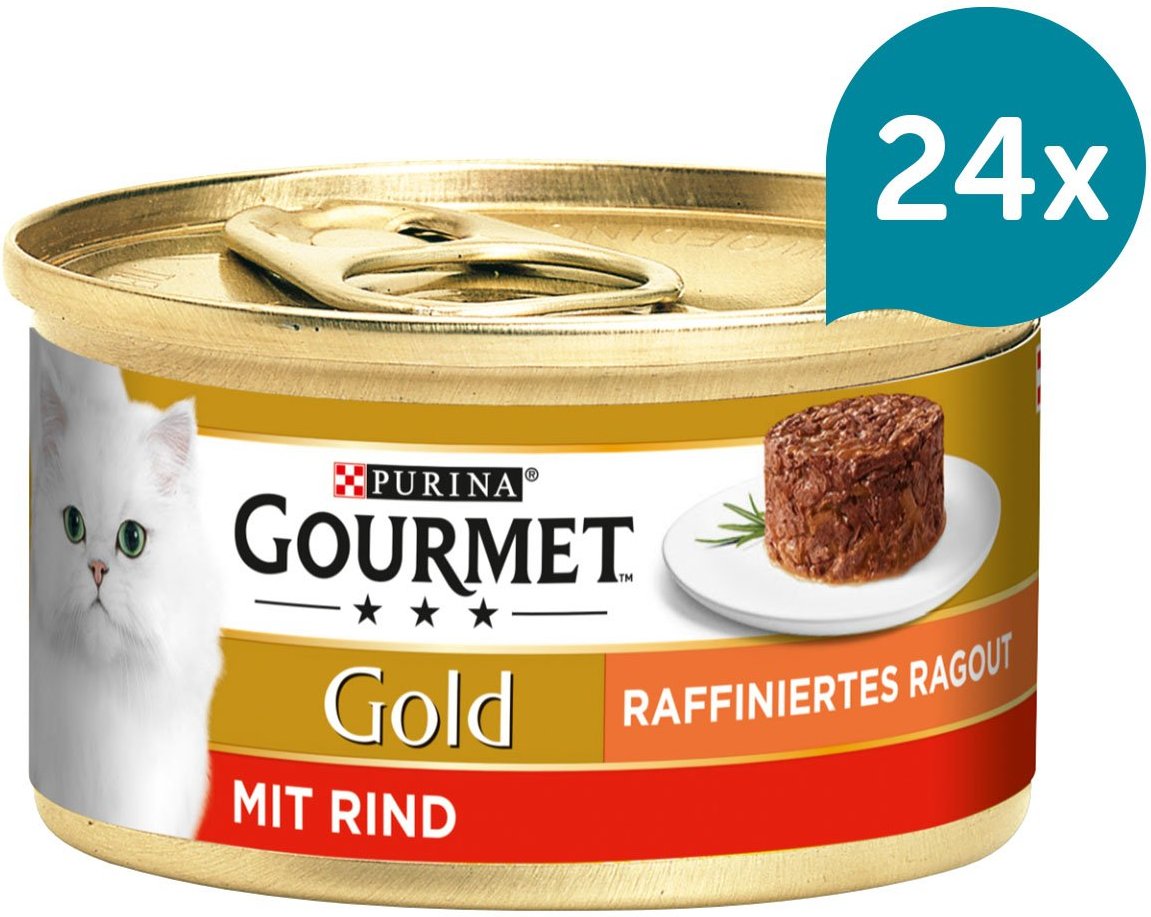 GOURMET Gold Raffiniertes Ragout mit Rind 24x85g