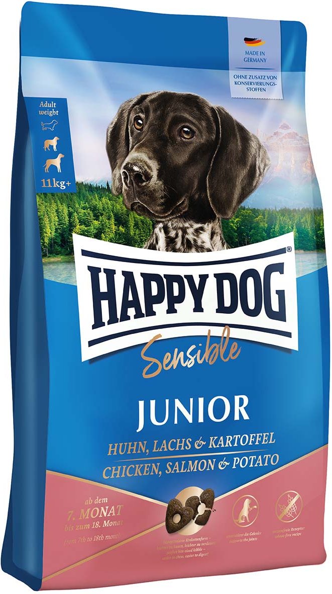 Happy Dog Supreme Sensible Junior Huhn, Lachs & Kartoffel 4kg
