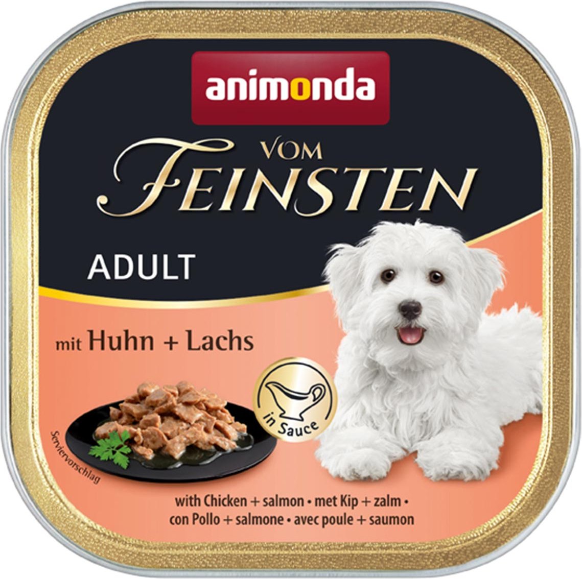 animonda vom Feinsten Adult Huhn & Lachs in Sauce 22x150g