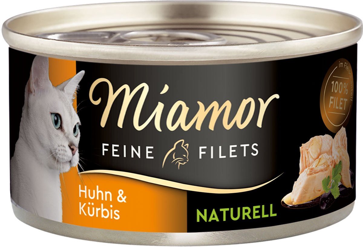 Miamor Feine Filets naturell Huhn & Kürbis 24x80g