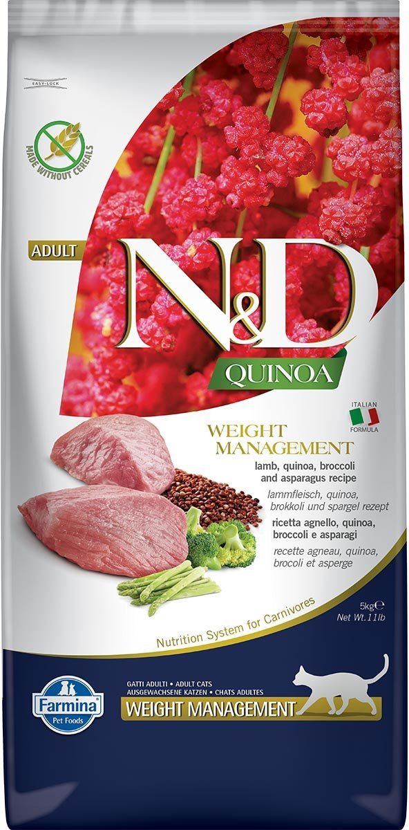 N&D Cat Quinoa Weight Management Lamb 5kg