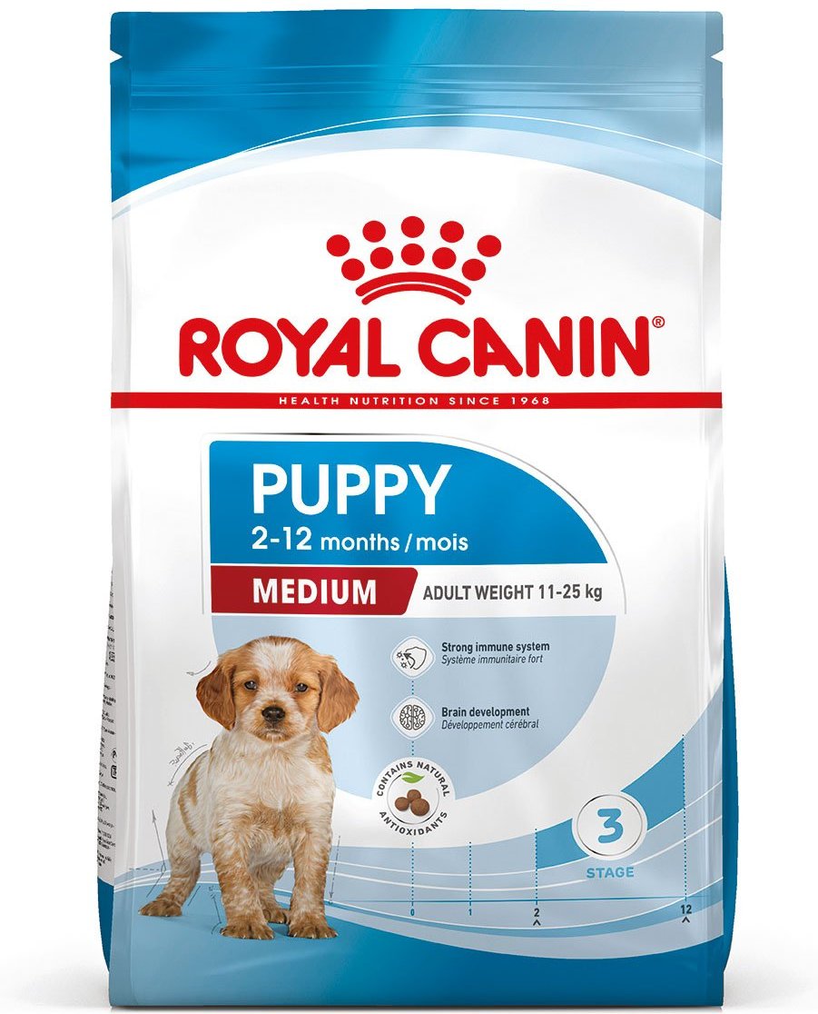ROYAL CANIN MEDIUM Puppy Trockenfutter für Welpen mittelgroßer Hunderassen 2x15kg
