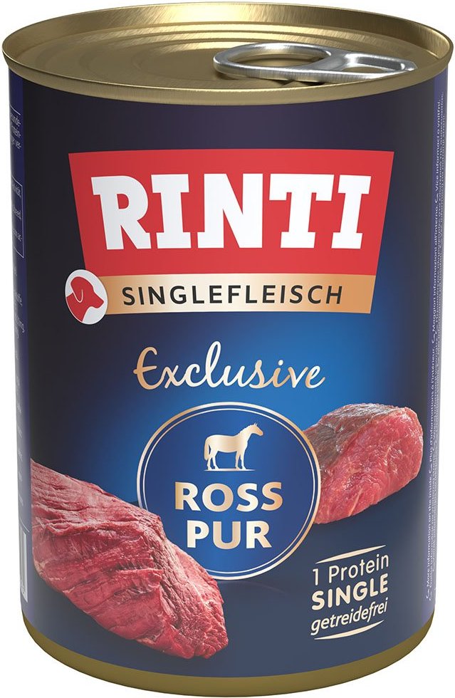Rinti Singlefleisch Exclusive Ross pur 12x400g