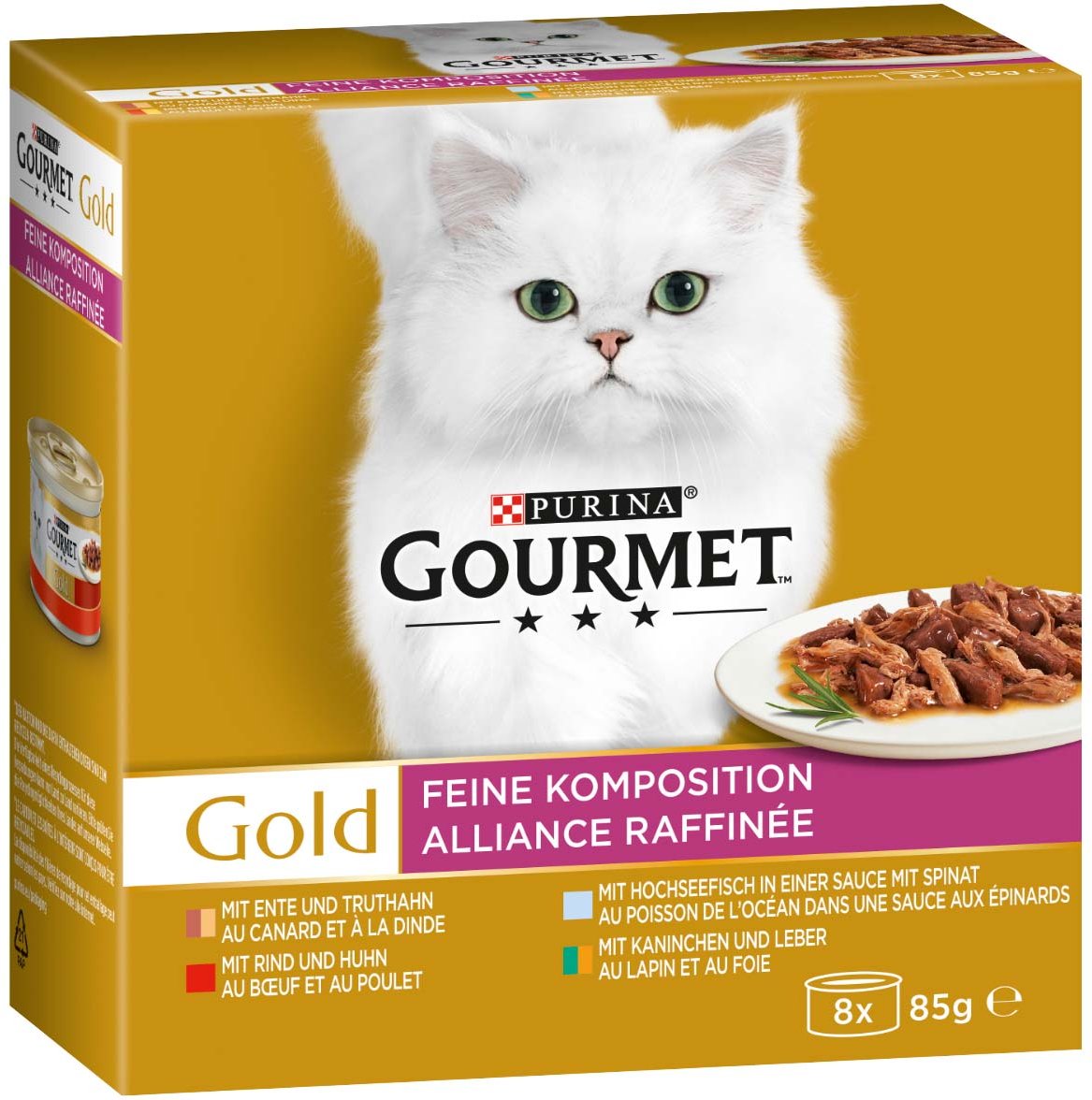 GOURMET Gold Feine Komposition Mixpaket 8x85g