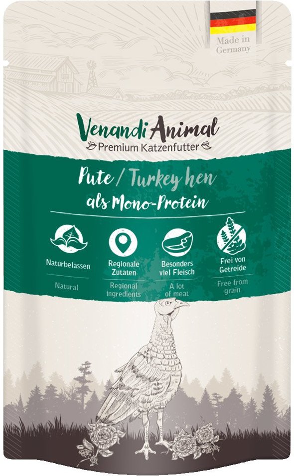 Venandi Animal Pute als Monoprotein 12x125g