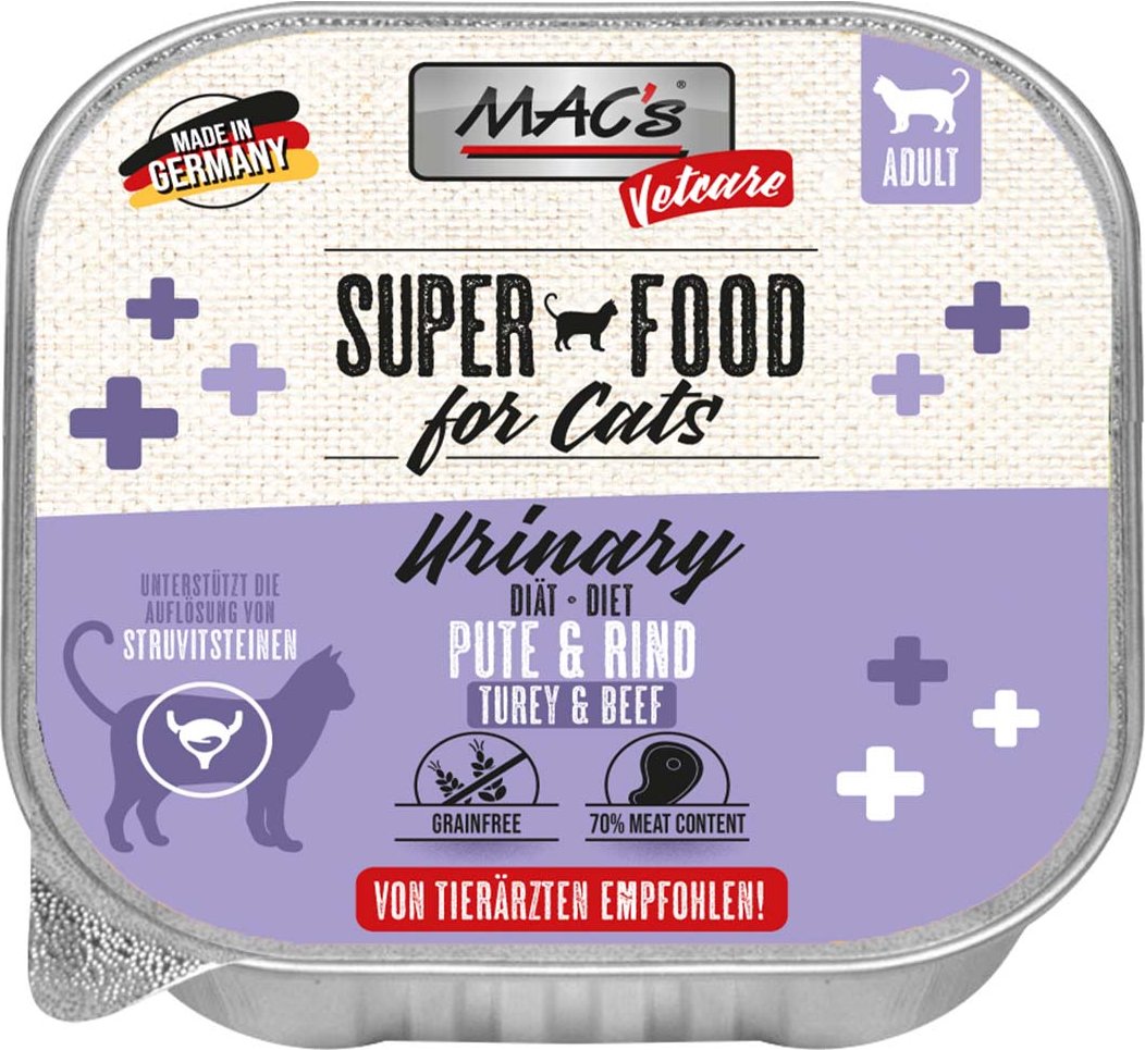 Thumbnail - MAC's Cat Vetcare Pute und Rind Urinary 32x100g