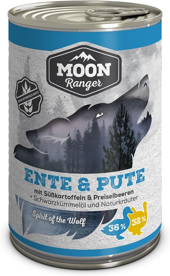 MOON Ranger Ente & Pute mit Süßkartoffeln 6x400g