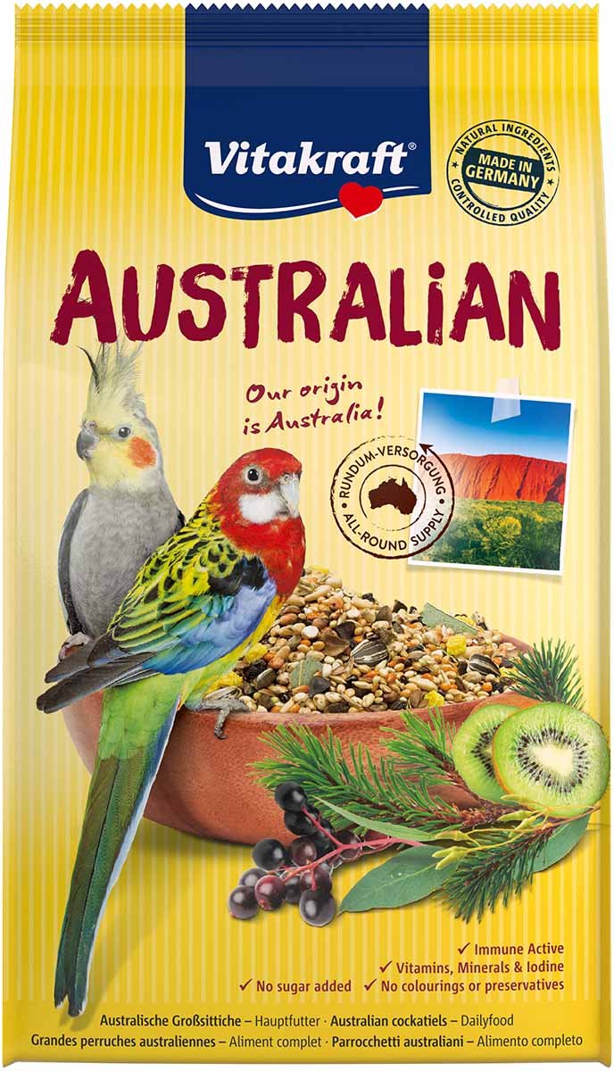 Vitakraft Australian Haupfutter für Australische Großsittiche 750g