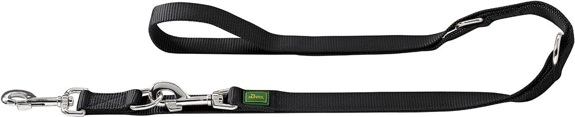 Hunter Verst.Führleine Extra Long 20/300 schwarz