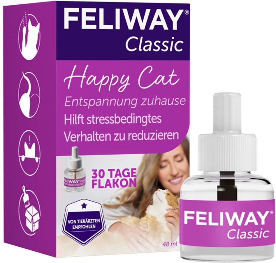 Feliway Classic Verdampfer 1 Monats-Nachfüllflakon 48ml 48ml