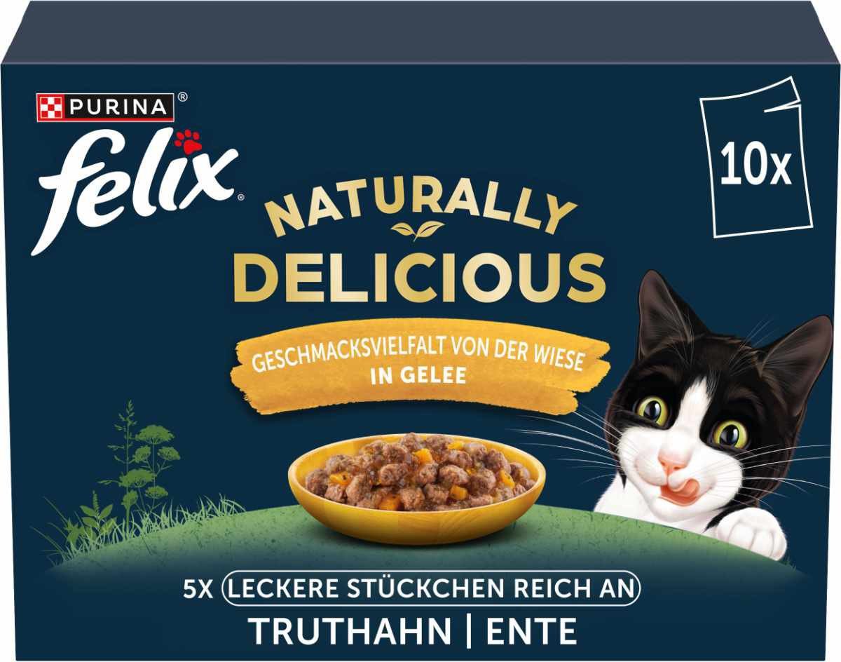 FELIX Naturally Delicious Vielfalt v.d. Wiese 10x80g