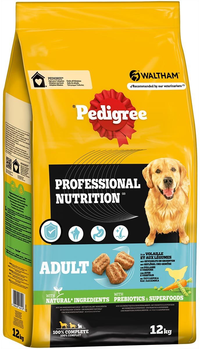Pedigree Professional Nutrition Adult Geflügel & Gemüse 12kg