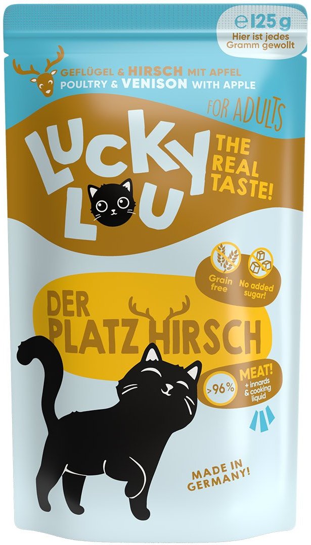 Lucky Lou Lifestage Adult Geflügel & Hirsch 16x125g