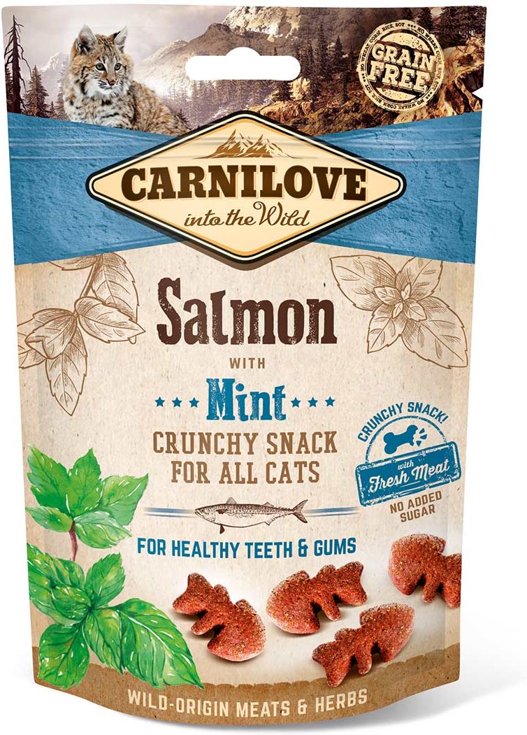 Carnilove Cat - Crunchy Snack - Salmon with Mint 50g