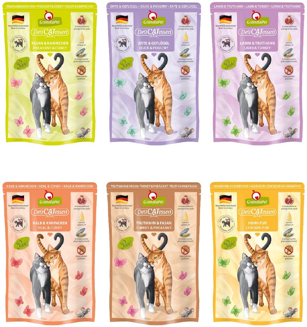 GranataPet Katze - Multipack 3 DeliCatessen ohne Fisch 12x85g