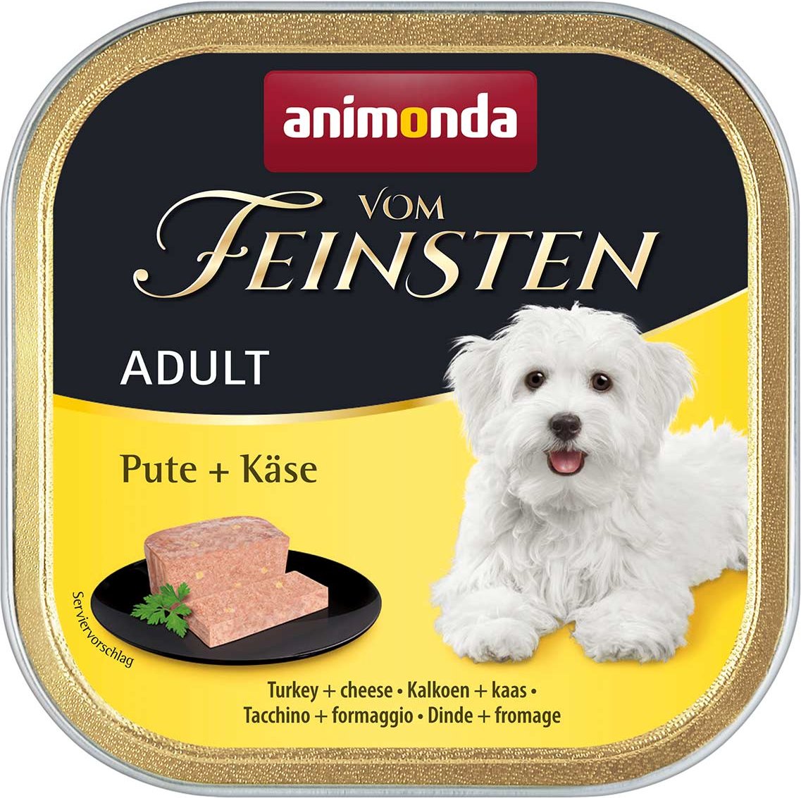 animonda vom Feinsten Adult Pute + Käse 22x150g
