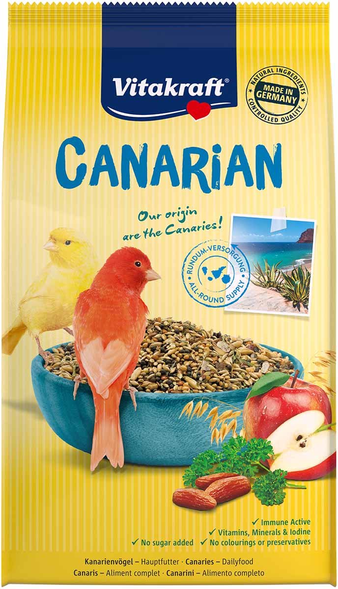 Vitakraft Canarian Hauptfutter für Kanarienvögel 5x800g