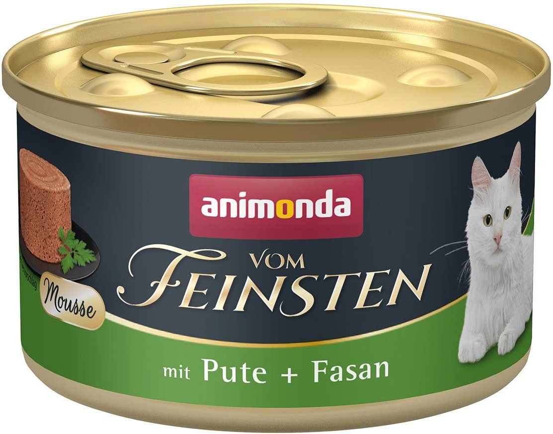 animonda vom Feinsten Mousse mit Pute + Fasan 24x85g